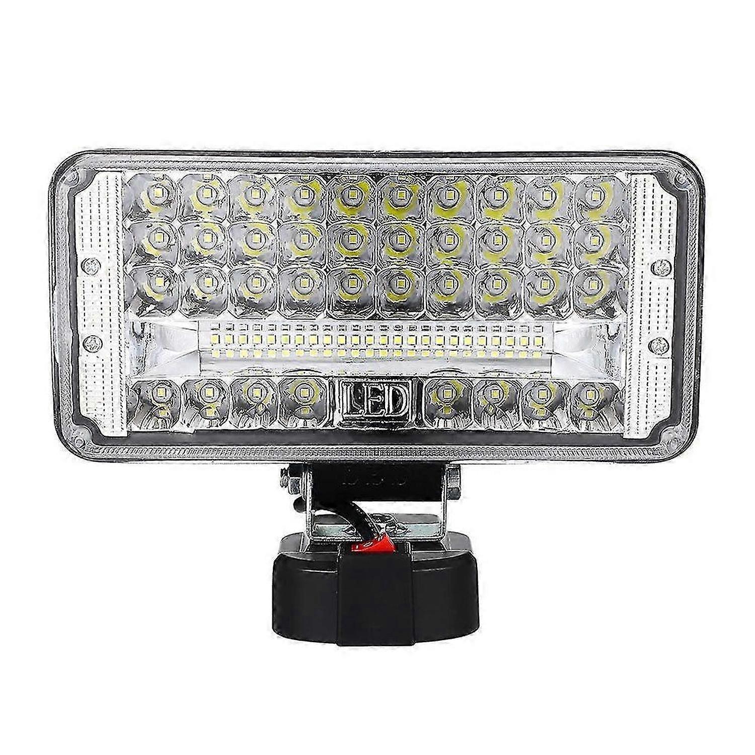 LED Outdoor Work Light Torch USB Power Bank Flashlight for Makita DeWalt Li-Ion Battery Lamp