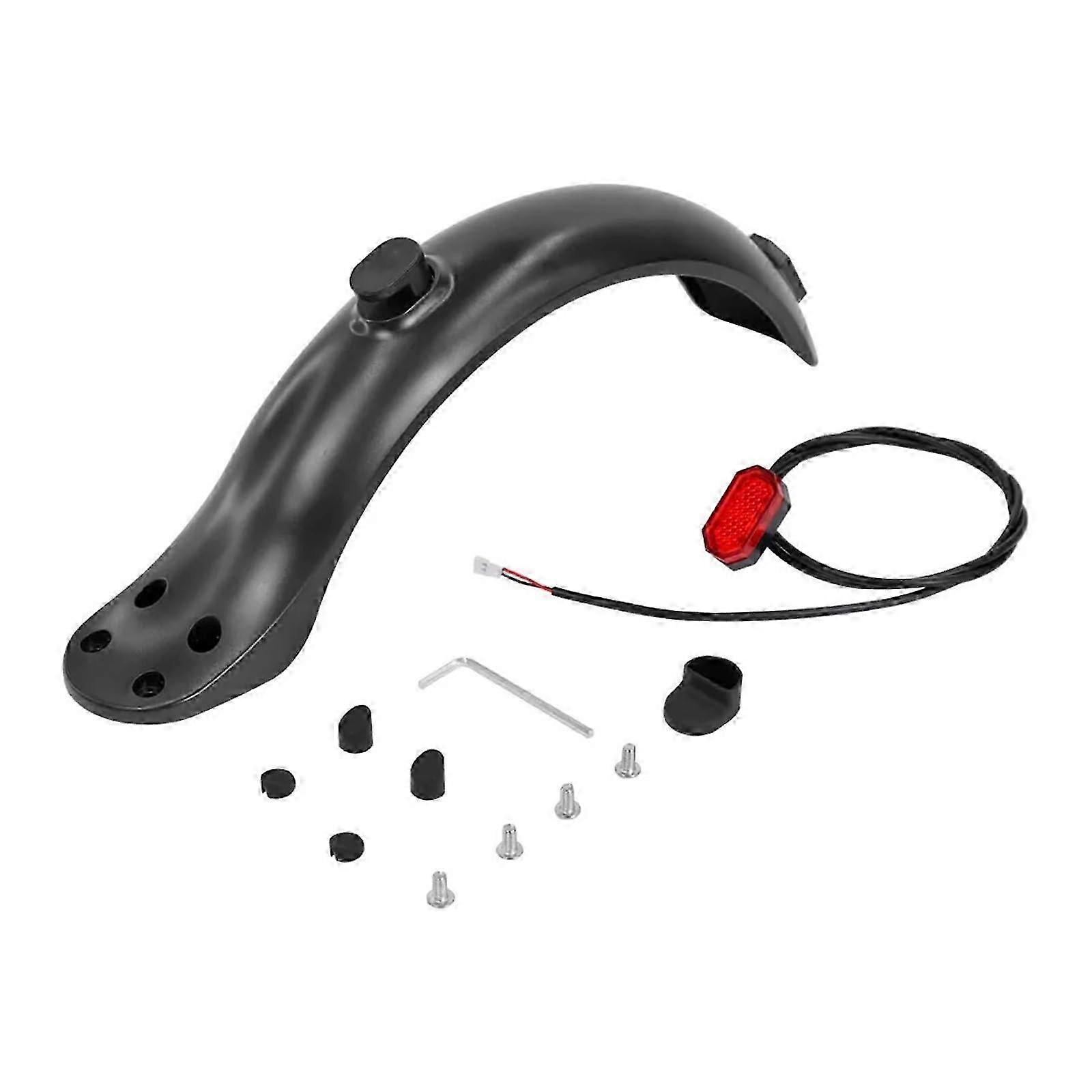 Electric Scooter Mudguard compatible with 4 screw fenders can be applied accessories rear fender rear -tail four -hole scooter rear tail light black 2