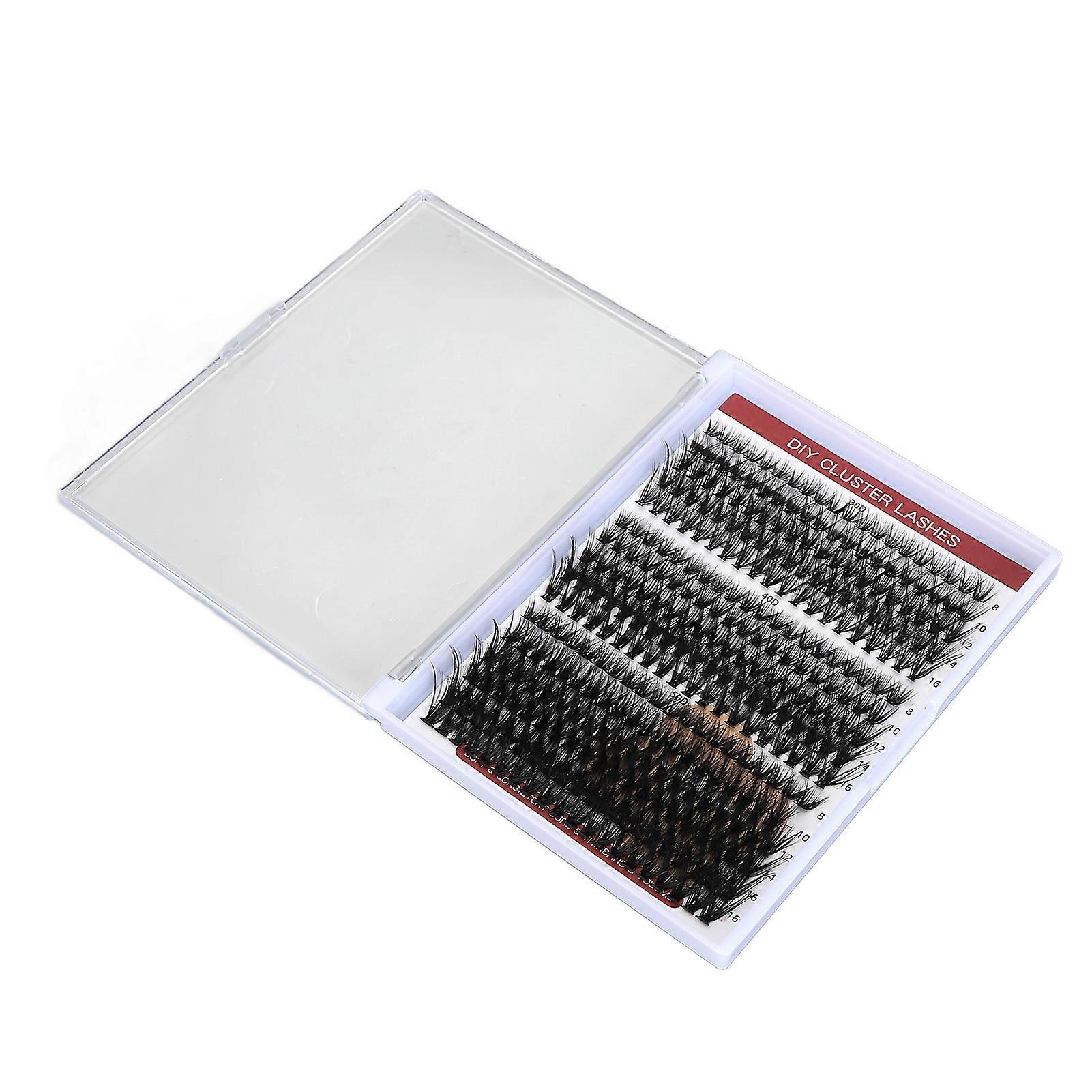 Eyelash Extension Kit 16 Rows 320 Clusters with 10ml Dual Glue