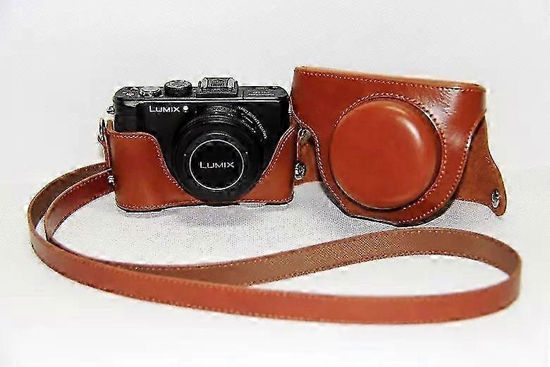 Protective Camera Bag Case Cover Protector for Panasonic Lumix DMC LX5 LX7 LX3 Coffee New