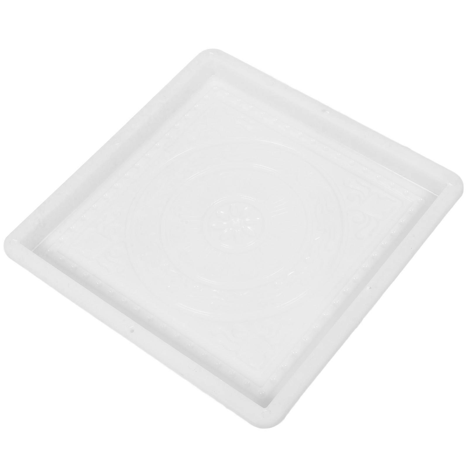 Brick Making Mold PP Stone Mold White for Making Durable Slip-Resist Design