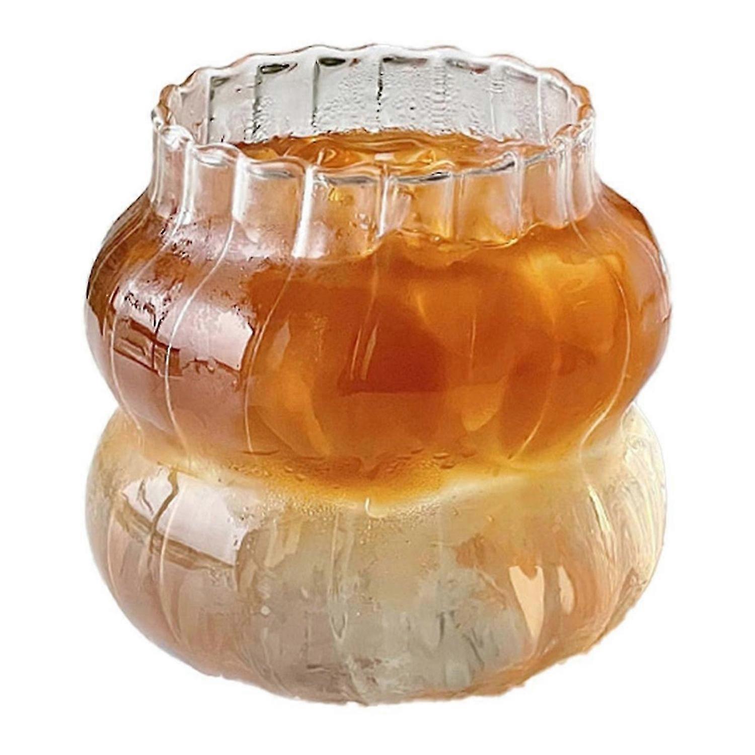 6PCS Tasse en verre Résistant à la chaleur Gobelet Boisson Transparent D