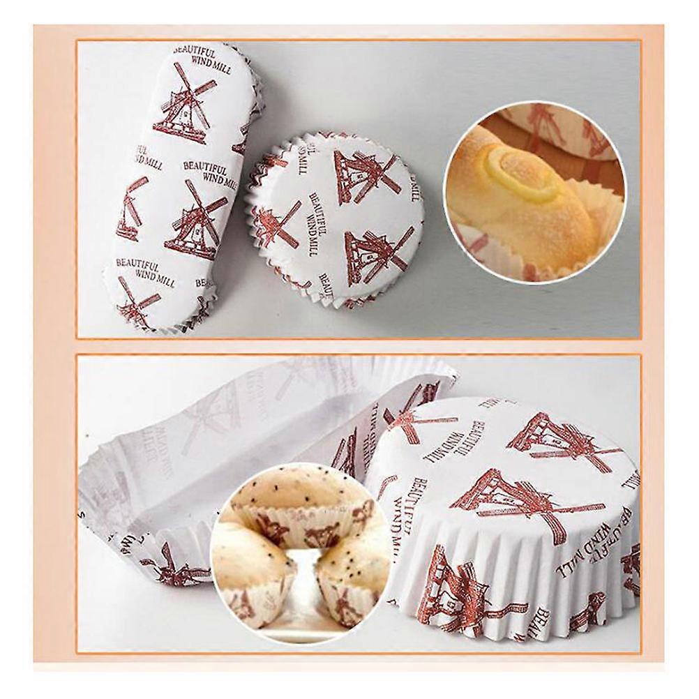 Paper Baking Cup Boat Shape Wrappers for Baking Use 200Pcs White