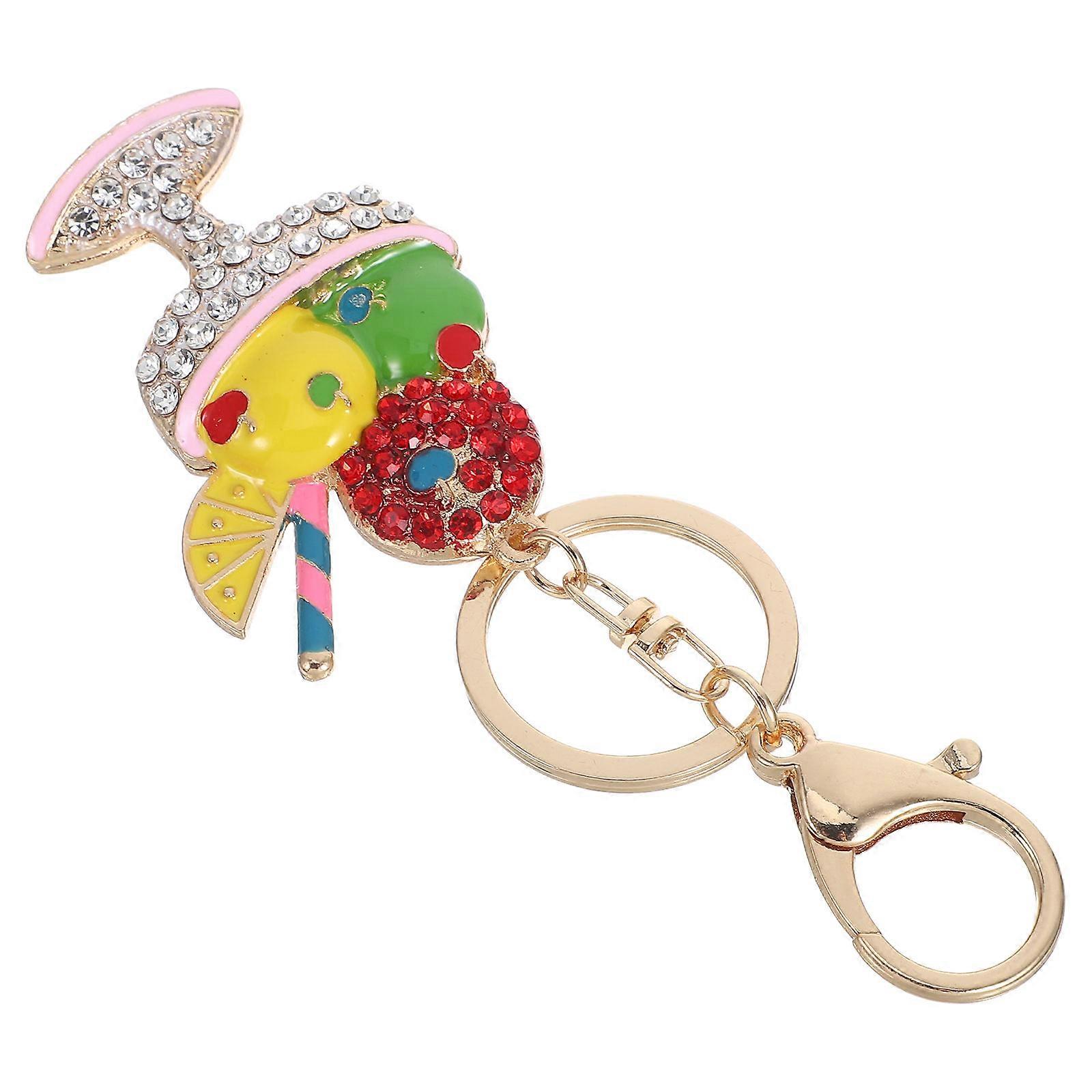 Cream Cup Keychain for Backpacks with Decorative Use