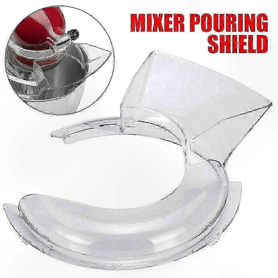 Drip-Free Pour Shield for 4.5 & 5 QT Stand Mixers, Easy Mixing Accessory with Splatter Guard Functionality