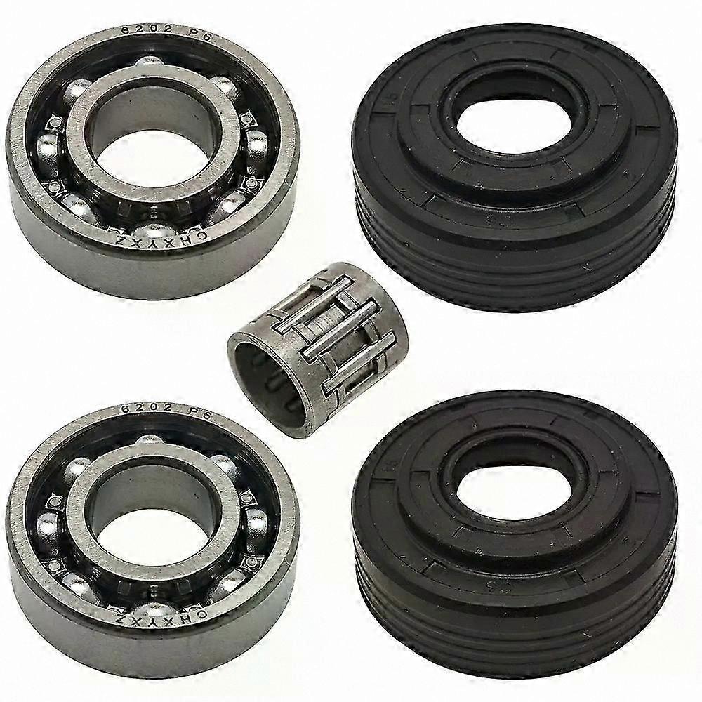 Crankshaft Bearing and Oil Seal Kit for Chainsaw Maintenance and Repair Tool-Compatible with Multiple Models