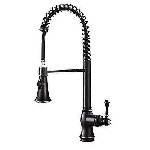 Faucets Arch Orb PullOut Kitchen Faucet Bronze Or Black Finish 2Way Spray SingleHandle Mixer