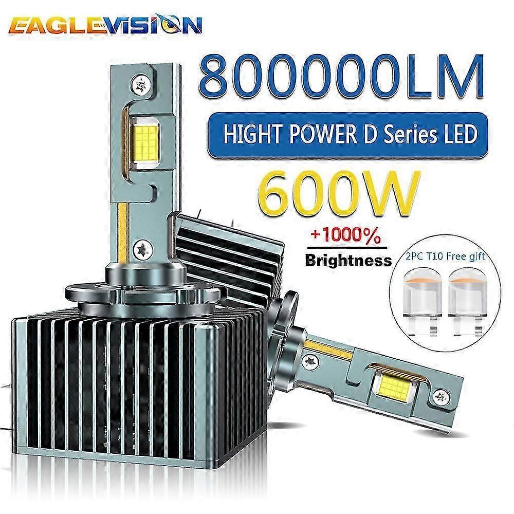 Super Powerful D1S LED Car Xenon Bulb D2R Plug&Play Led Canbus Lenses D1S D2S D3S D4S 600W 6000K 12V 24V
