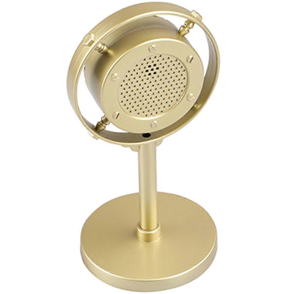 Golden Retro Microphone Prop for Kids Play 3Pcs Pretend Microphone Set