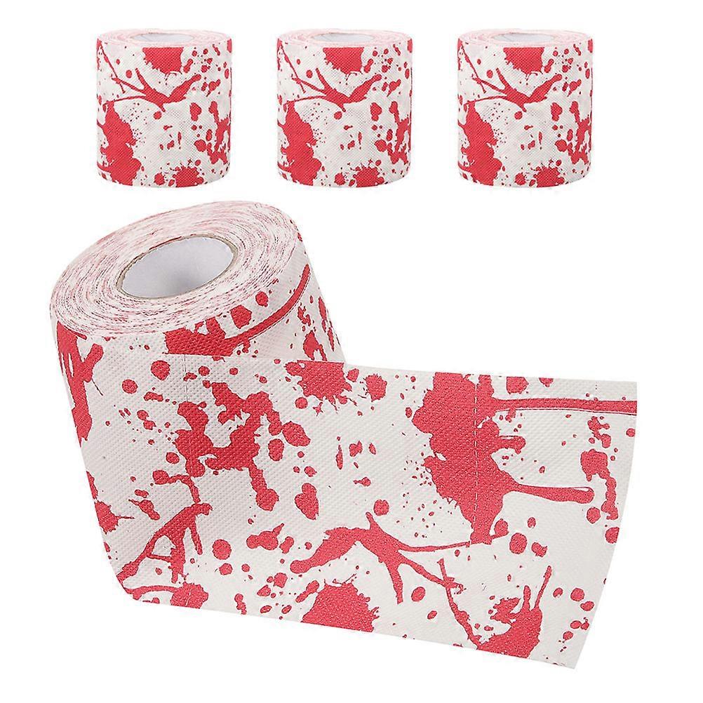 Decorative Toilet Paper Bloody Toilet Paper Roll for Holiday 8 Rolls