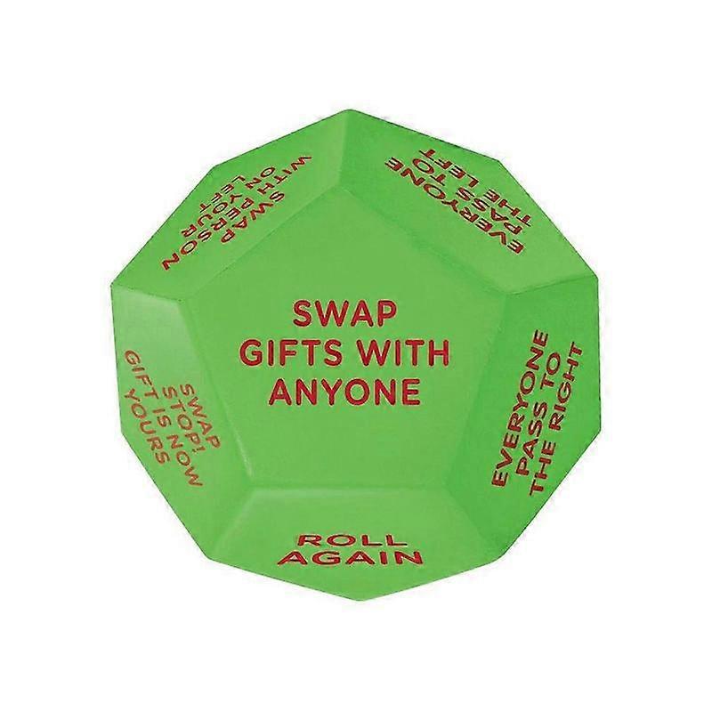 Holiday Party Dice Set for Christmas Gift Exchange Fun Game Large Size