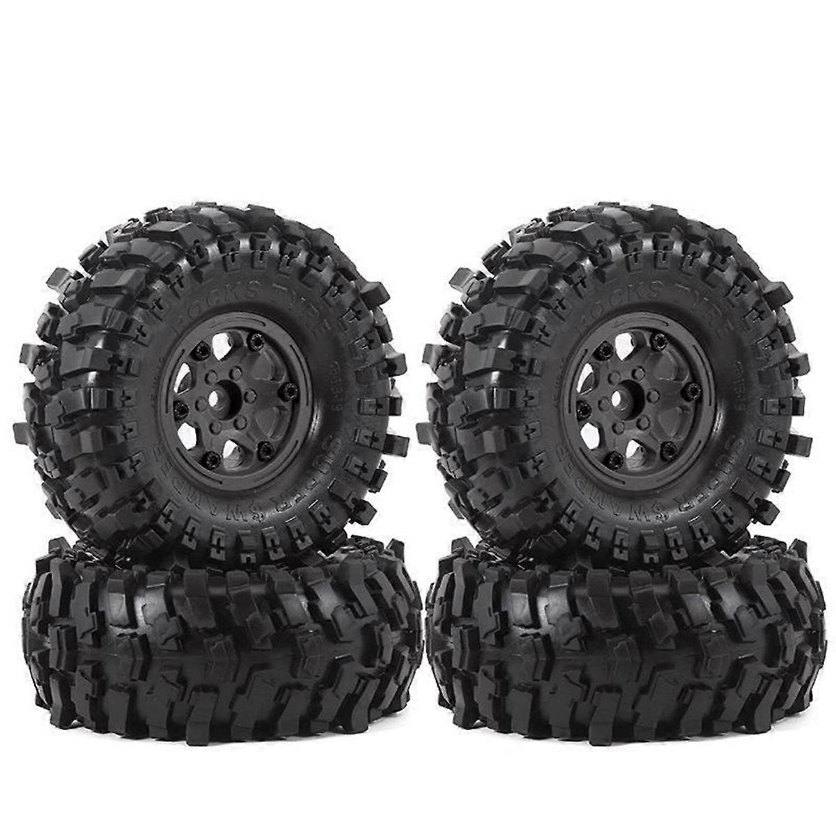 4PCS Tires for 1/10 RC Car black