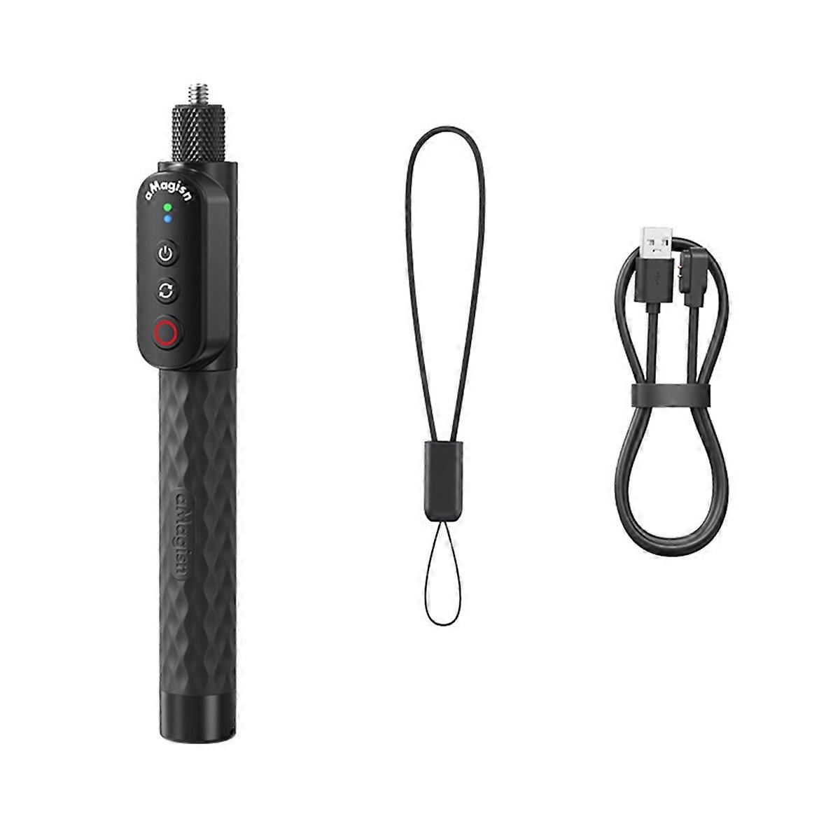 Remote Selfie Stick Bluetooth 5.1 RC Grip 1m Pole for X4 X3 Pro 13 12 11 10 Smartphones