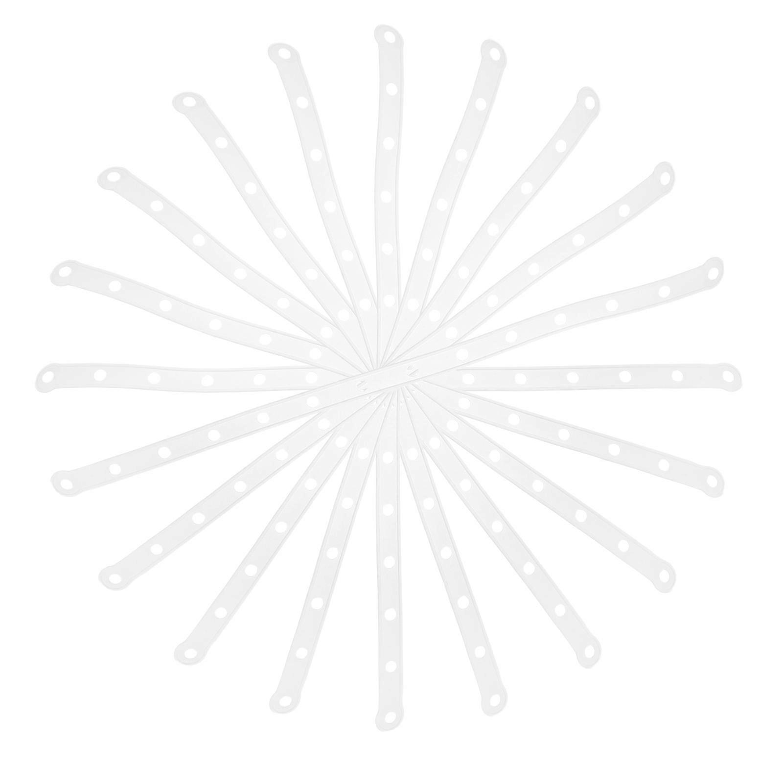 Stable Plastic Hanger Extensions 20 Pcs White Space Saving Storage Strips For Home Organizing And Stylish Clothing Display