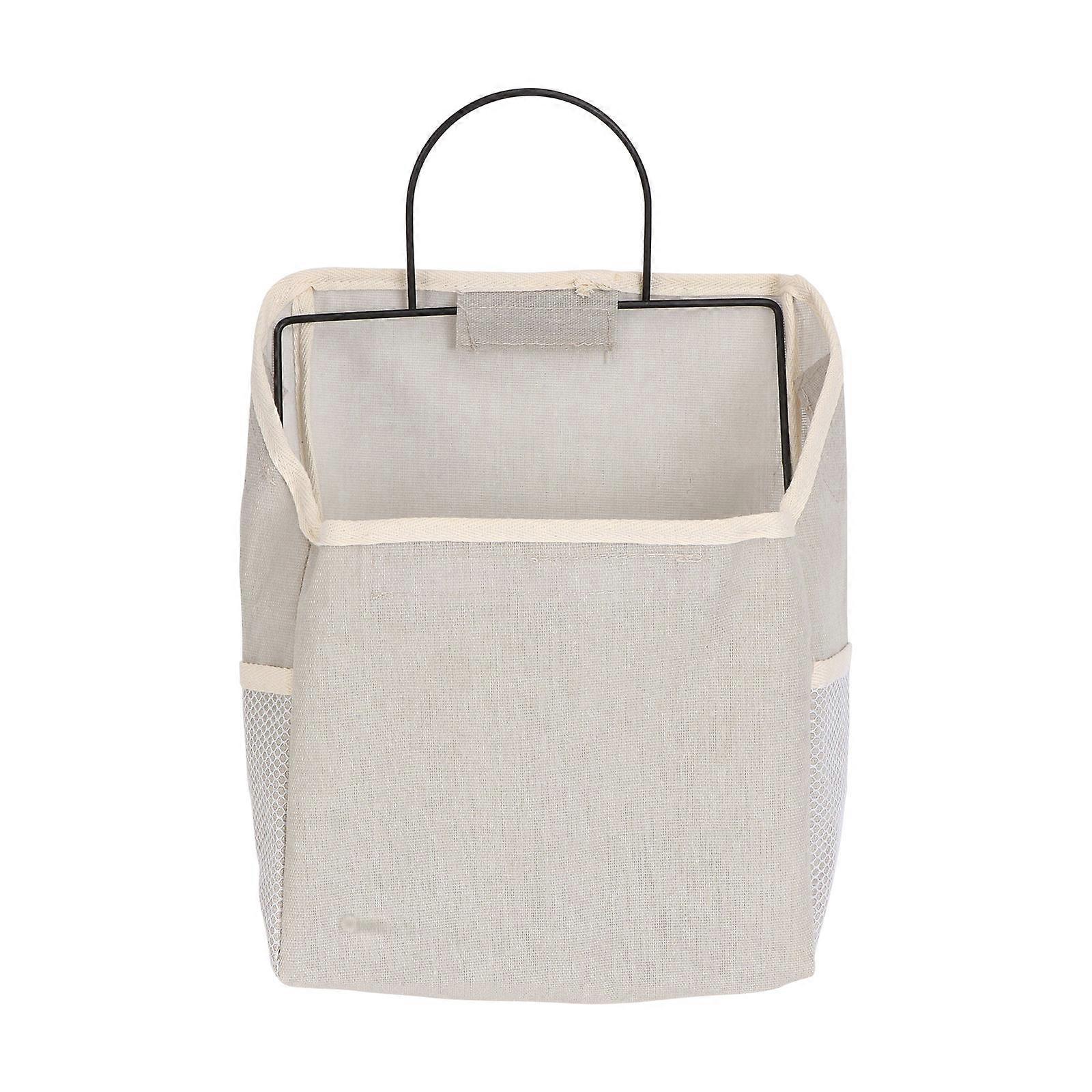 Rectangular Door Storage Bag 3Pcs Household Organizer For Multi-Purpose Use Light Grey Designed For Tidying Up