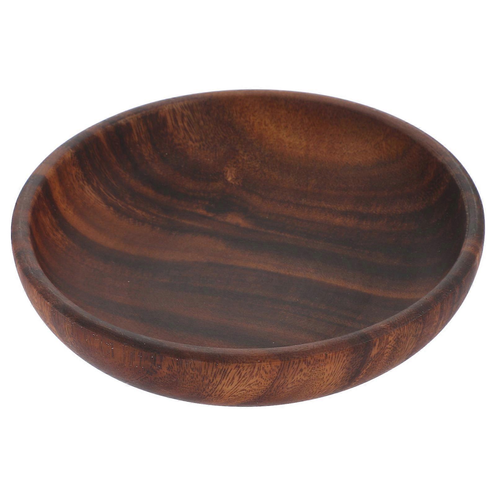 Wooden Snacks Serving Bowl Set For Home Use 7.86X7.86X1.77in Assorted Color Carving 3Pcs