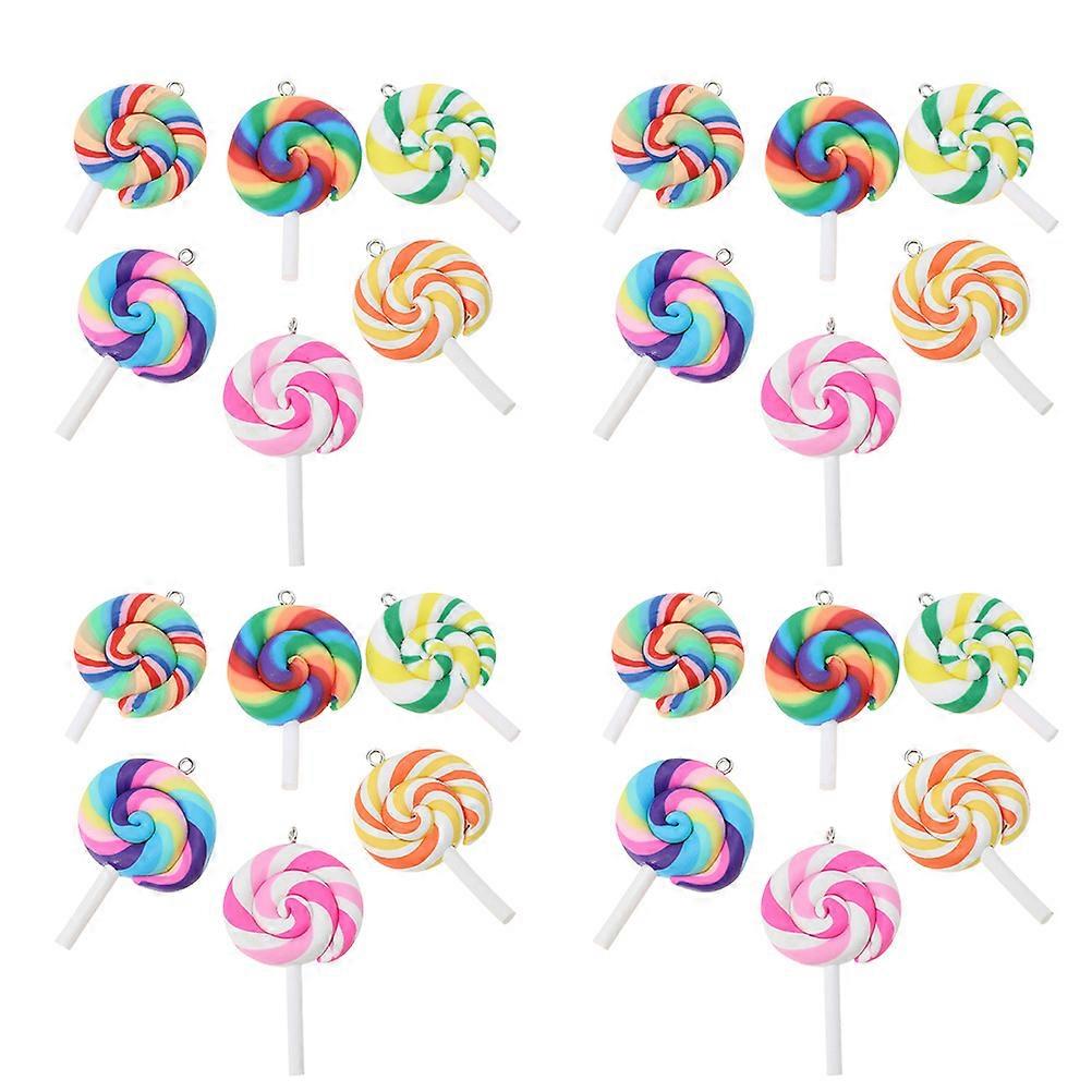 DIY Jewelry Charms in Round Shape for Women and Craft Enthusiasts with Simulated Design and Assorted Color 60 Pcs