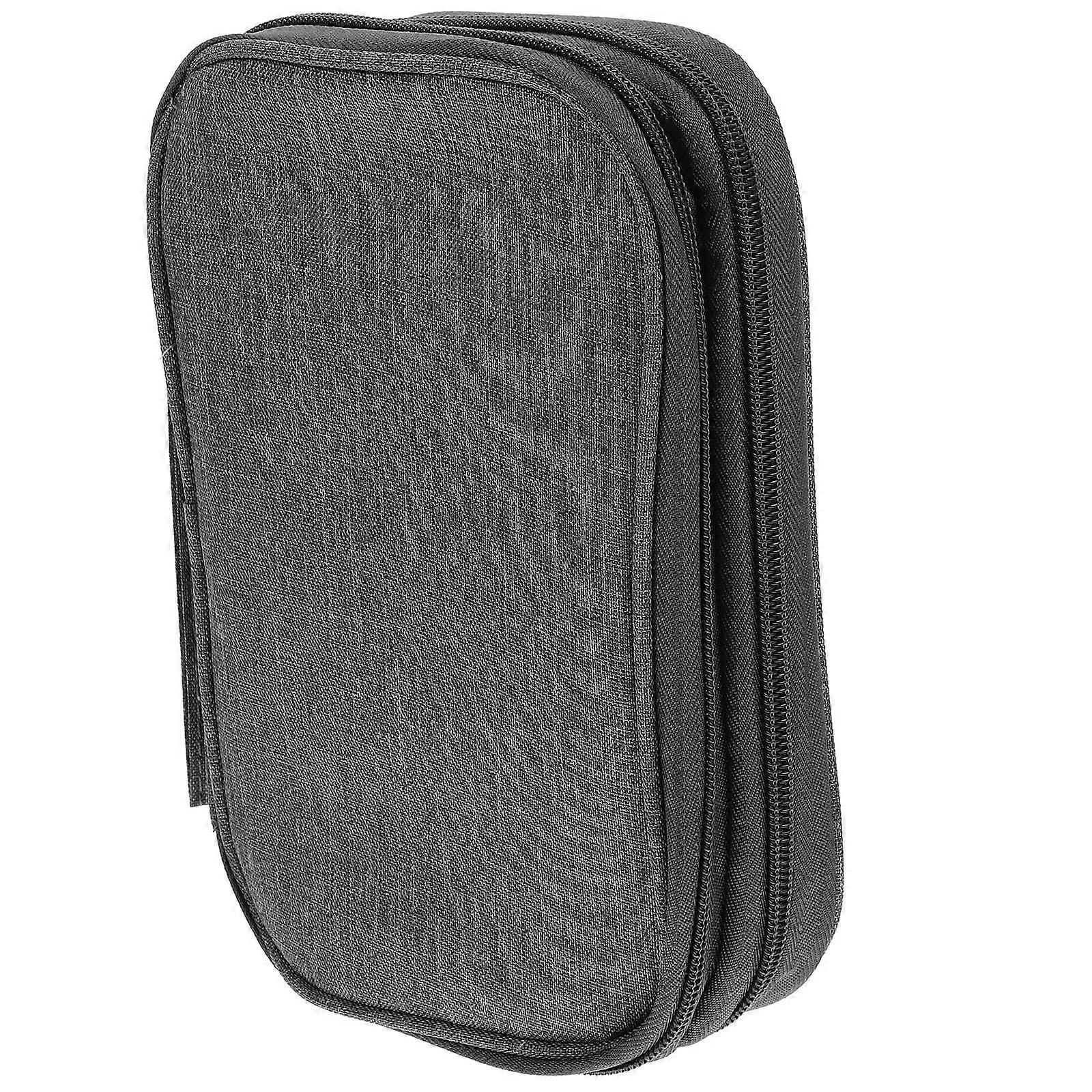 Digital Cable Storage Bag Electric Cable Organizer for Storage 2Pcs Grey Bag