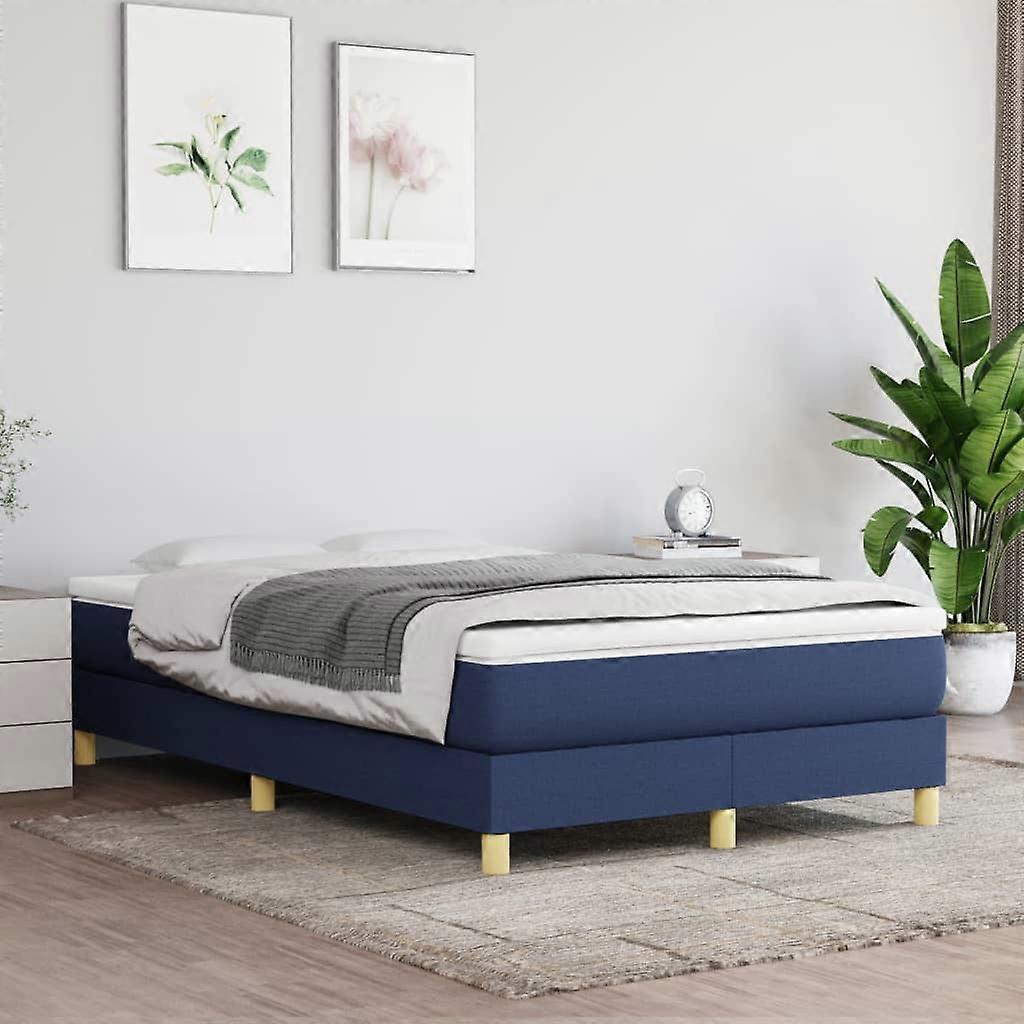 Boxspringbettgestell Blau 120x200 cm Stoff