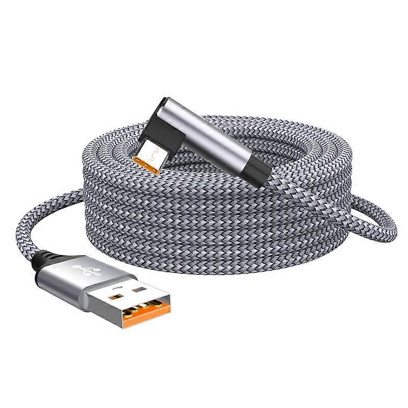 6A USB C Elbow Type C Fast Charge Cable 3m 5m Phone Extend Charging Cable for Samsung Huawei Xiaomi Oppo OnePlus VR Camera