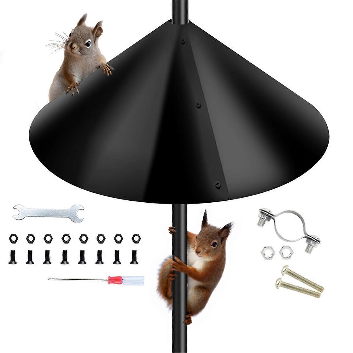 Squirrel Baffle for Bird Feeder Pole,16inch Squirrel Guard Stopper for Outside Shepherd Hook,for Bir