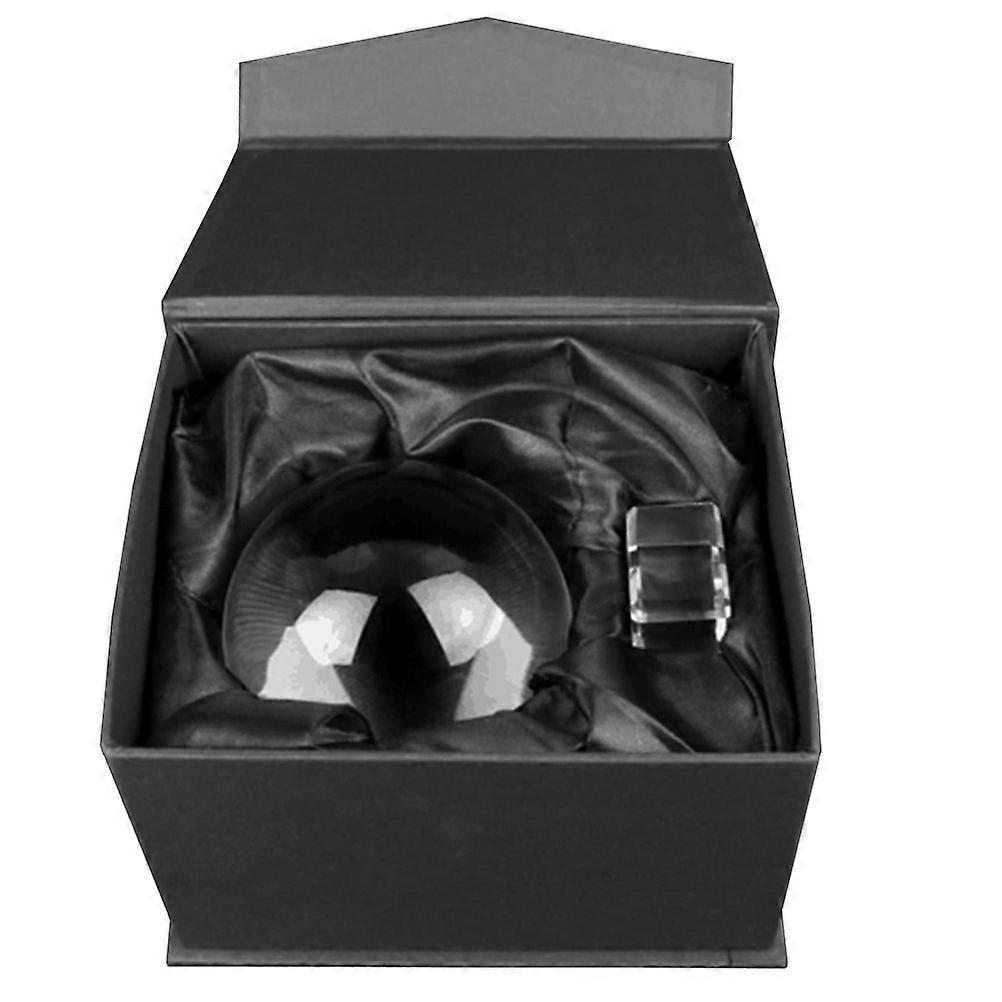 Transparent Crystal Sphere for Decoration 2Pcs Glass Ball Display Set