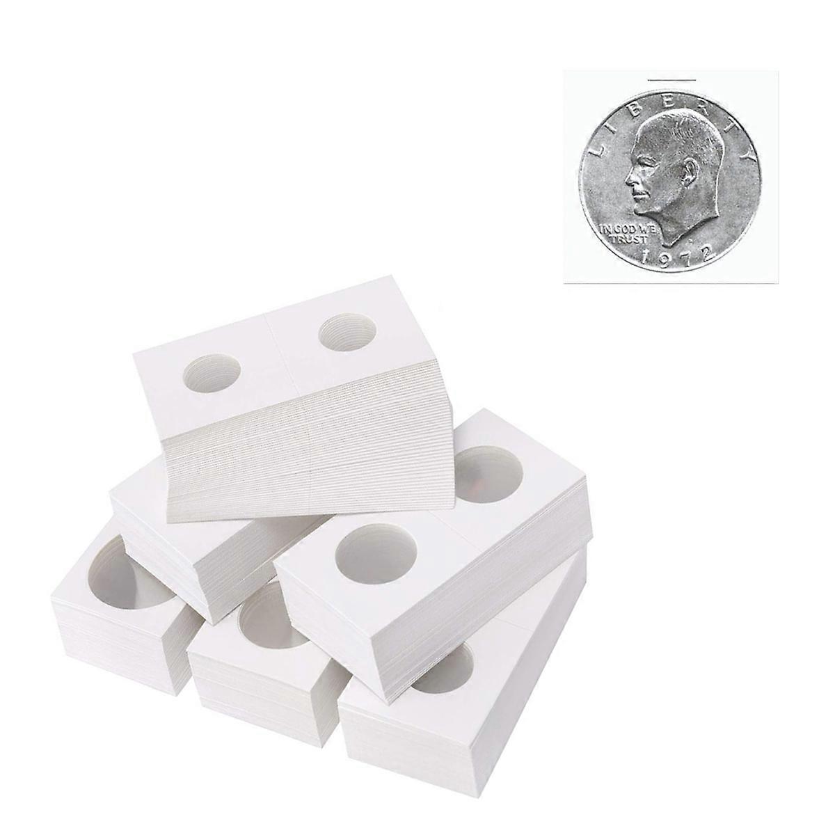 Coin Paper Clip Storage Case for Coin Collecting with 600Pcs White Covers