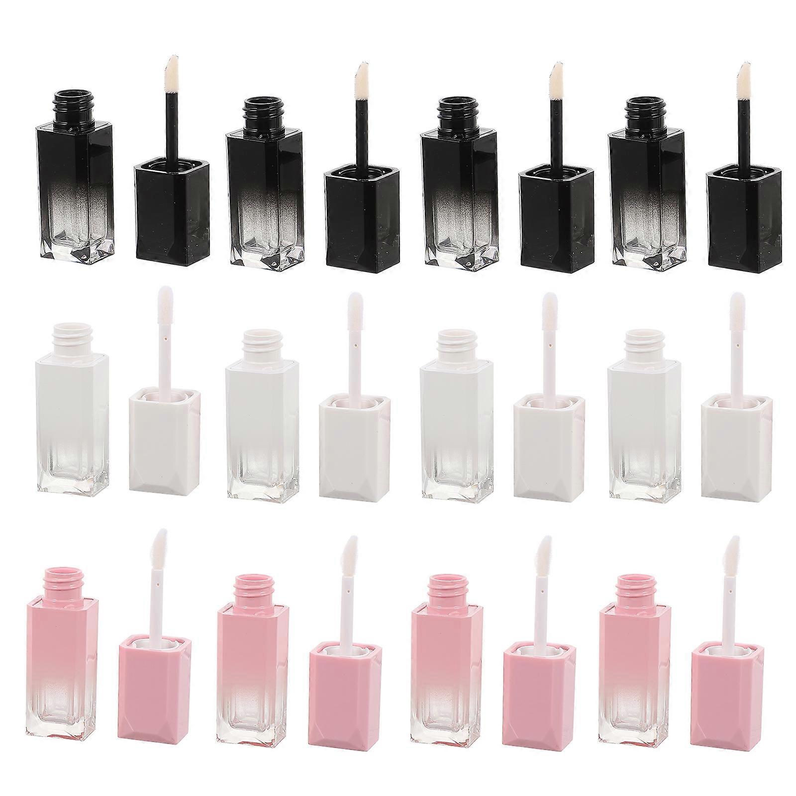 Lip Color Tubes 12Pcs Stylish Assorted Color Perfect For DIY Lip Gloss Creation 3.3X0.8X0.7in Travel Friendly Durable Design