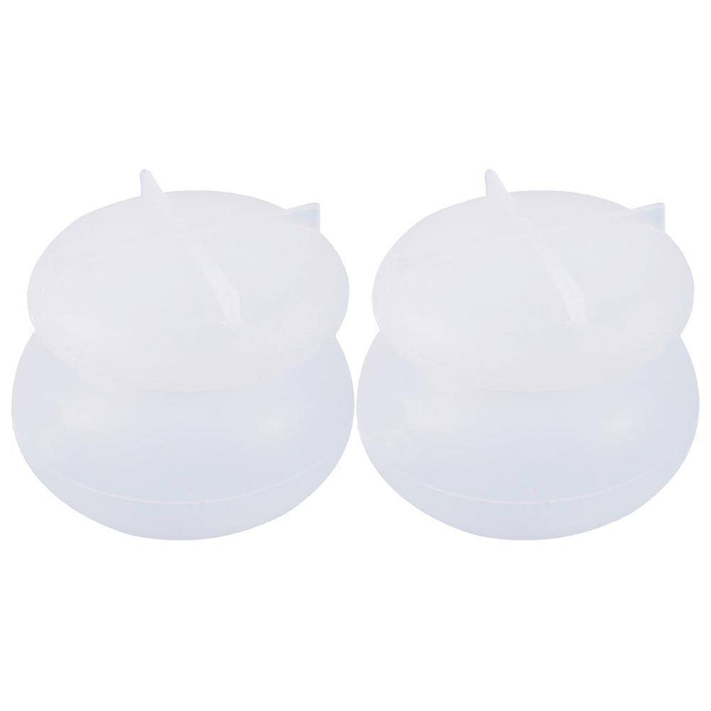 Practical Holder Mold for DIY Crafting 6Pcs White Silicone Jars