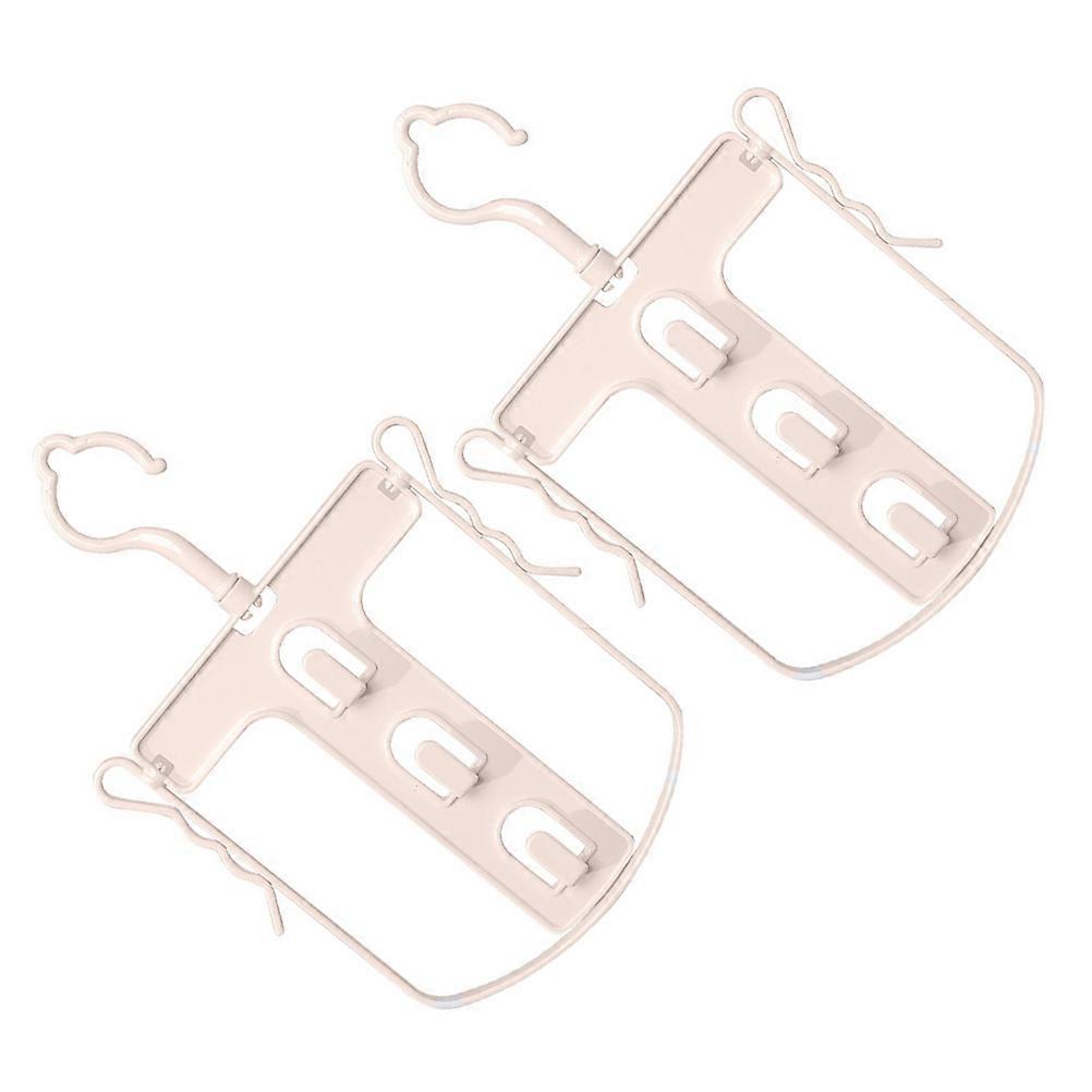 Rotatable Clothes Hanger Laundry Drying Rack with Hat Clip 2Pcs