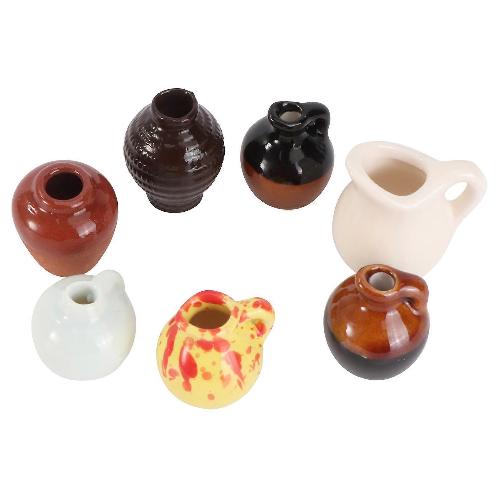 Mini Scene Decor Ceramic Vase for Home 14Pcs Set
