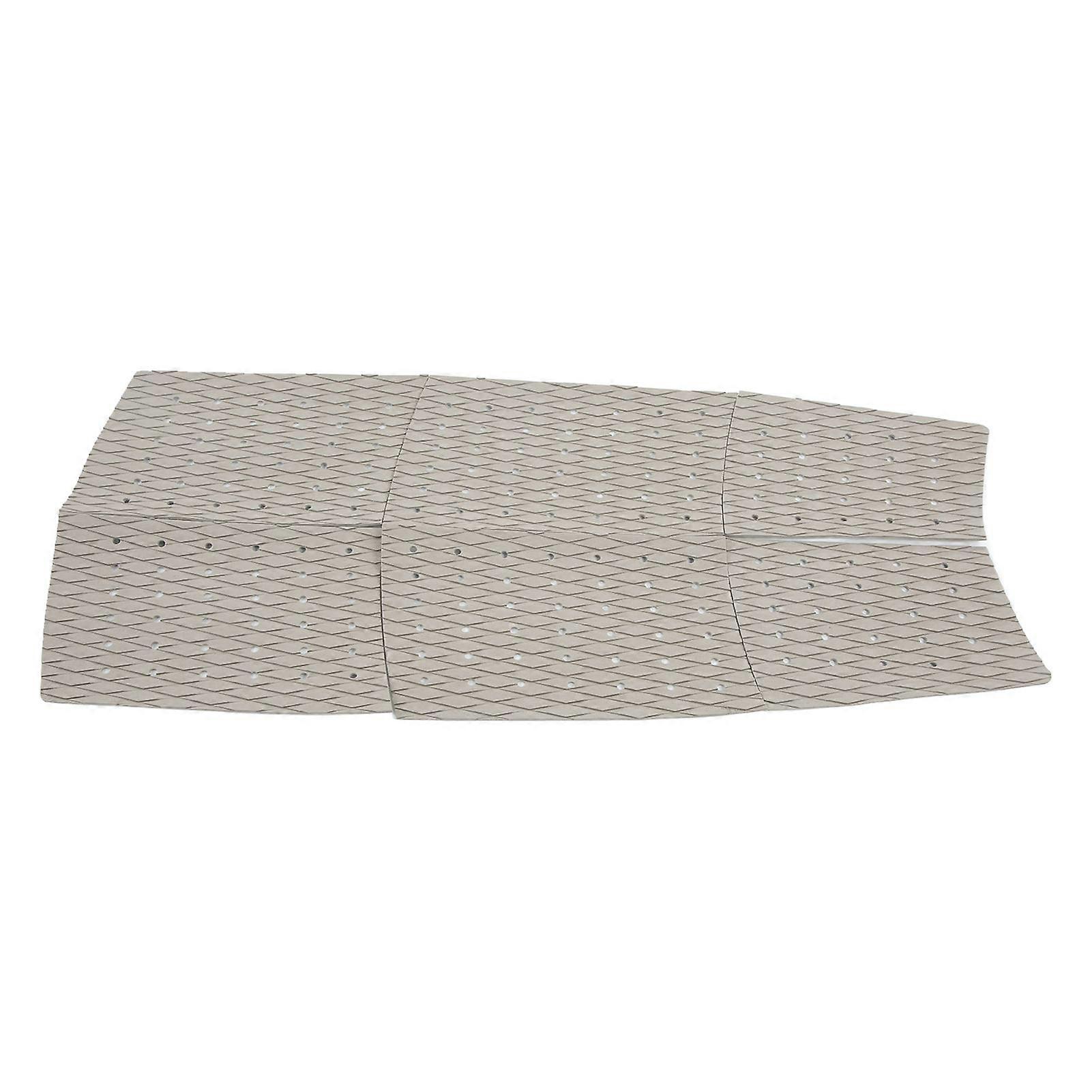 6Pcs Surfboard Pad Traction Pad Non Slip EVA Surf Accessories Gray for Skimboard Skateboard