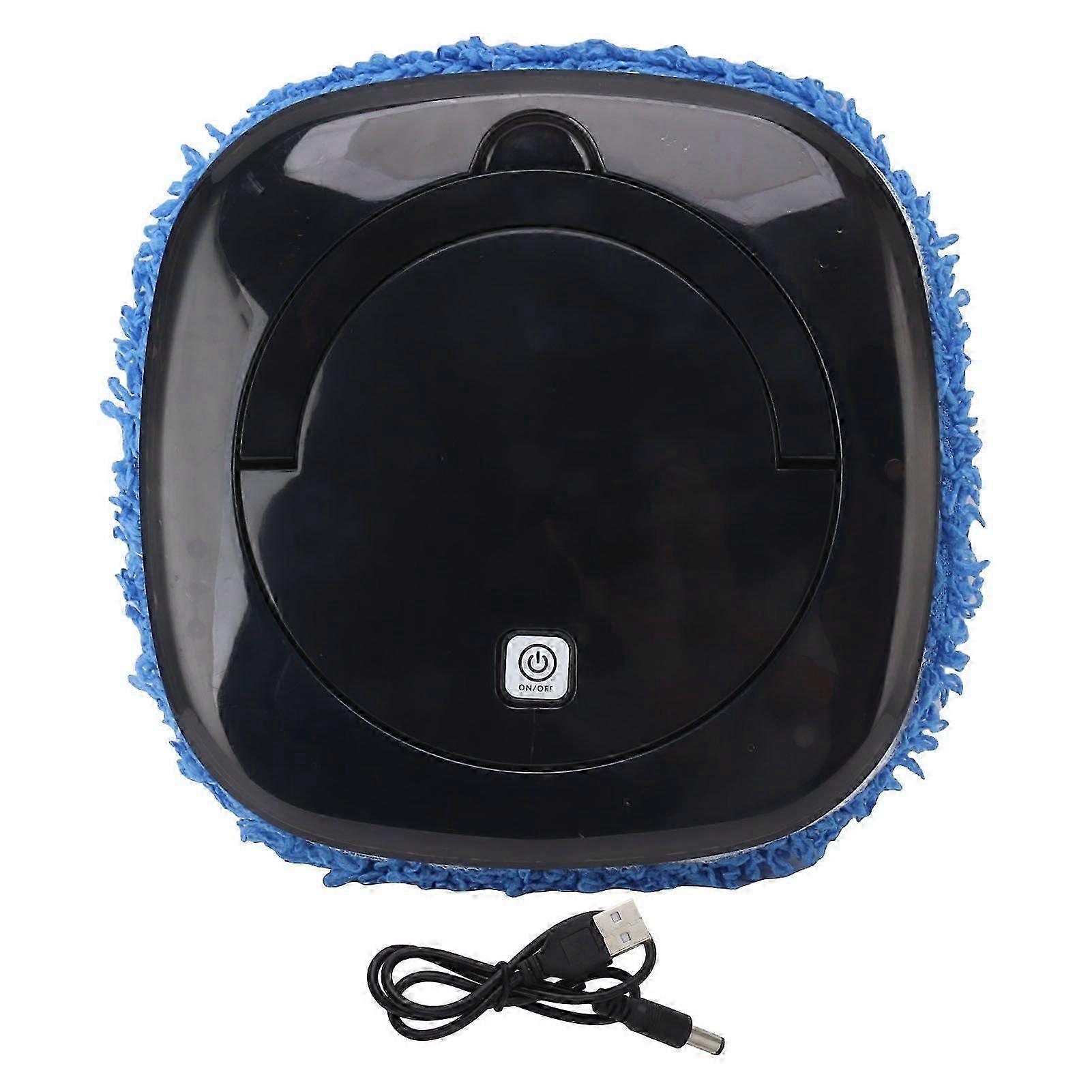 Automatic Floor Mopping Robot Mopping Robot with Water Tank Vacuum and Mop Cleaning Robot Black Cs