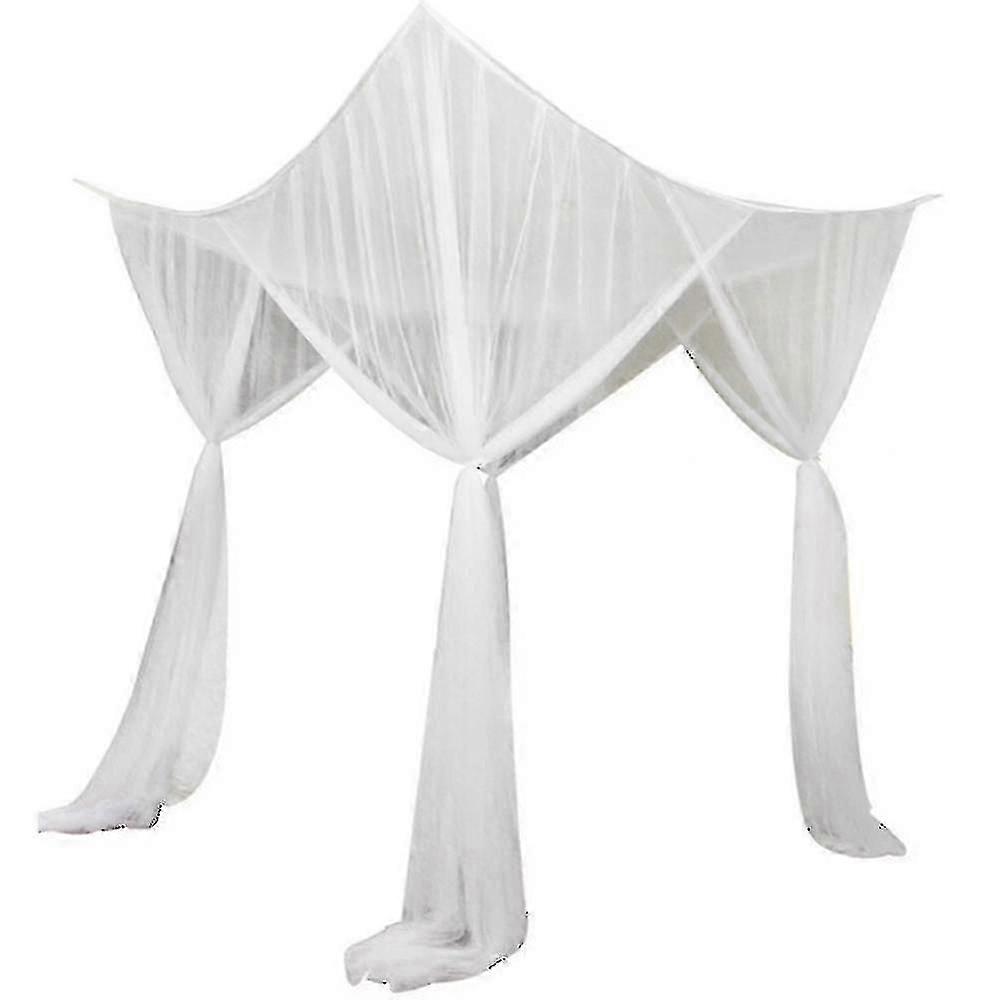 4 Corner Post Bed Canopy For Full/queen/king Size Bed Xmas Gift