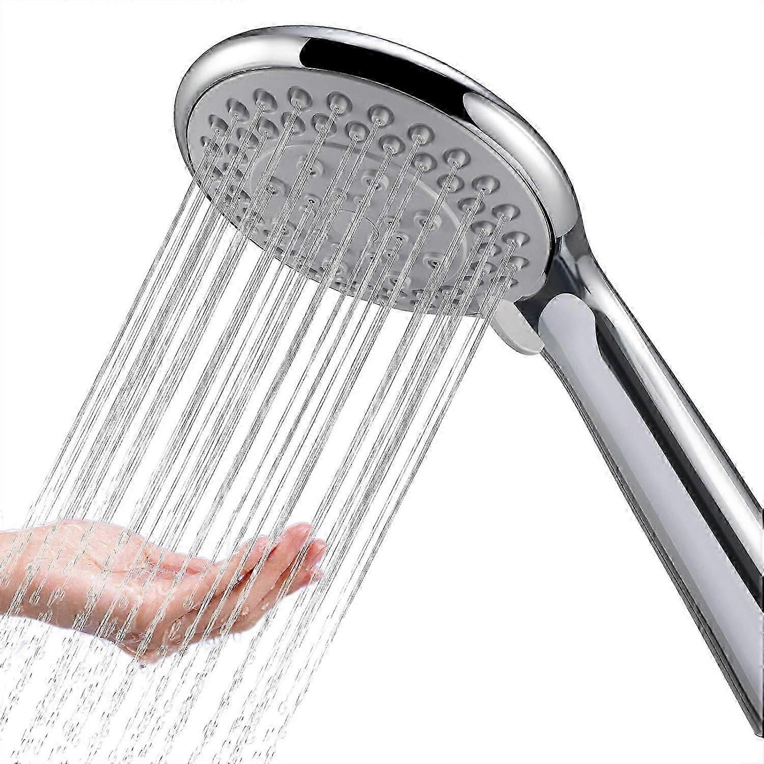 shower head replacement with 5 spray modes handheld