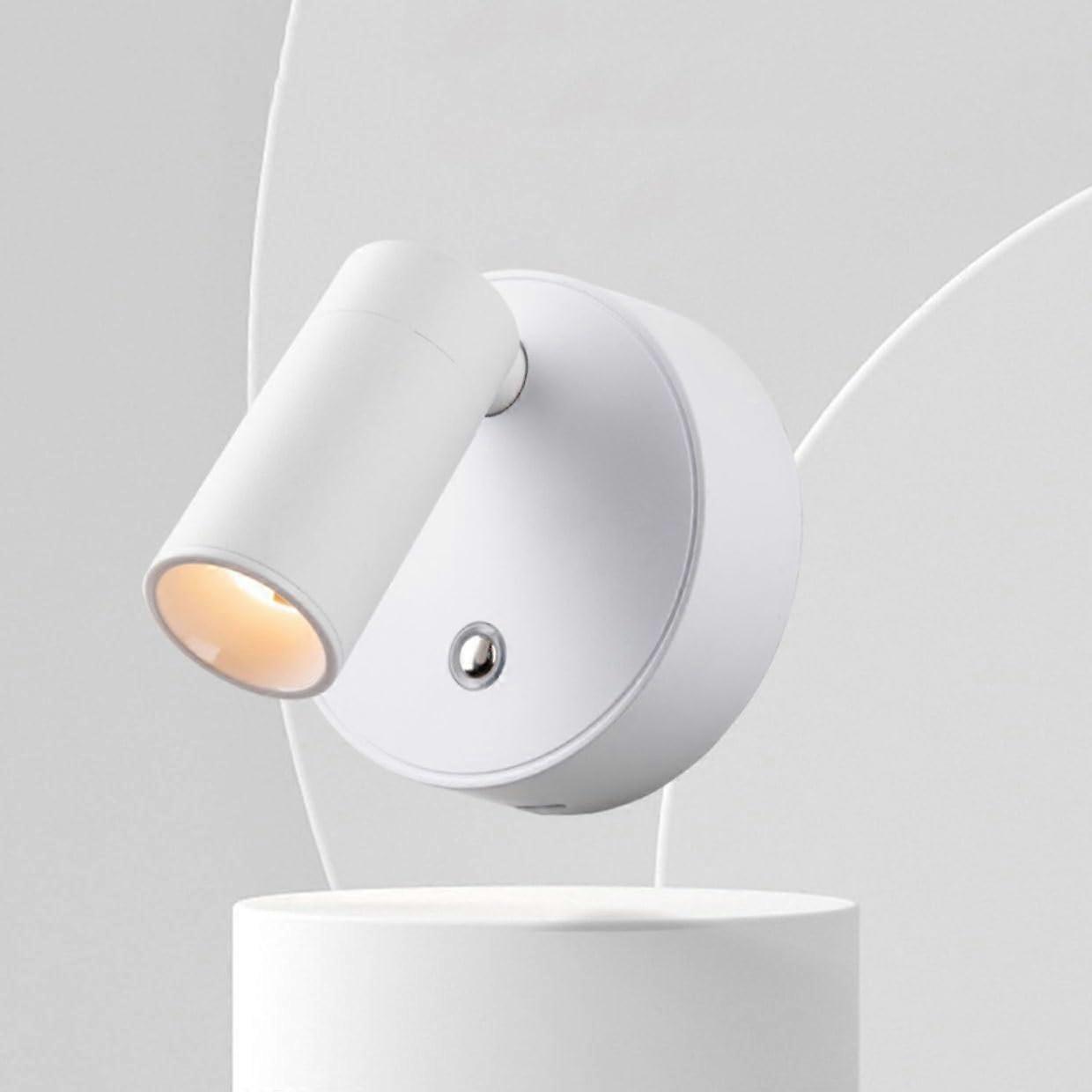 LED Wall Lamp Indoor Cordless Battery, Touch Control, 3 Brightness Levels, 360Degree Rotatable Night Light