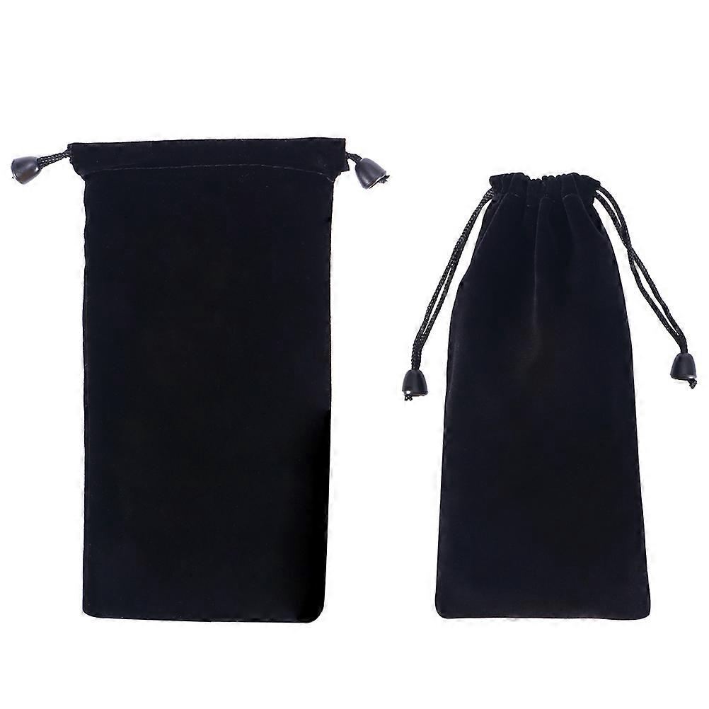 Portable Watch Storage Bag for Use 10Pcs Drawstring Black Pouches