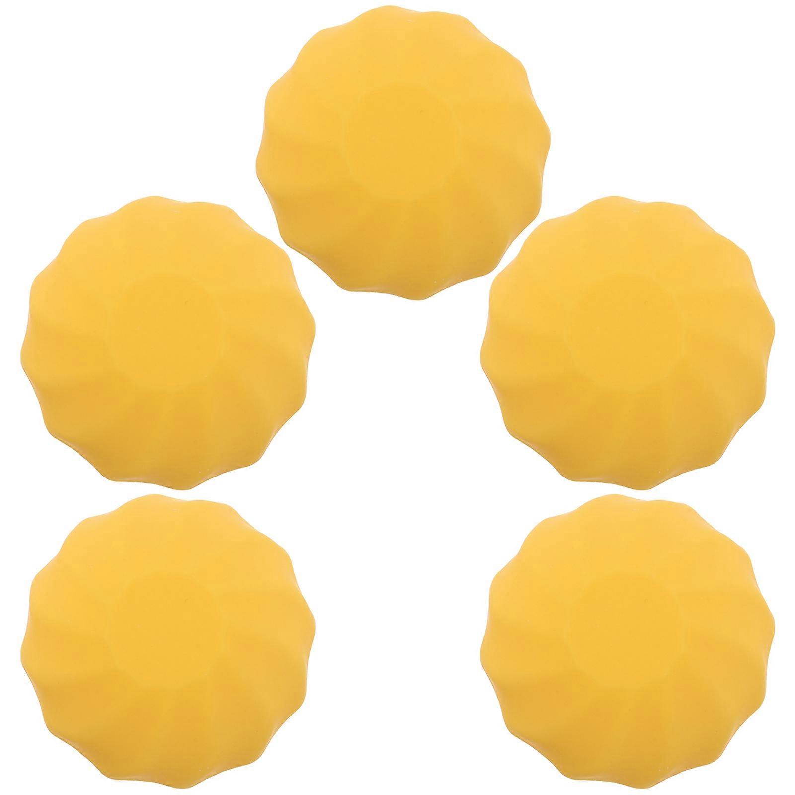 Empty Lip Balm Tubes Plastic Refillable Containers for Storage 15Pcs Yellow