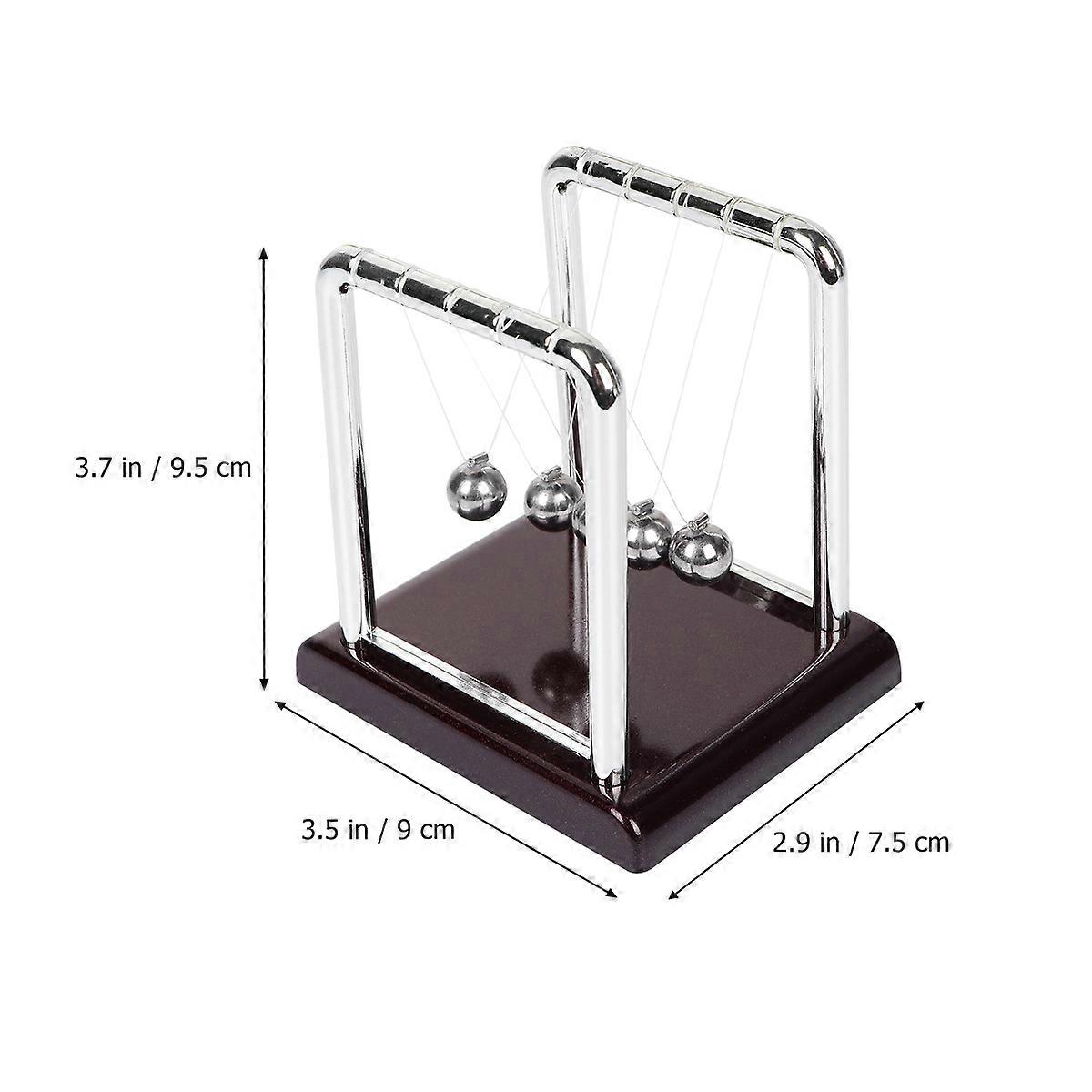 Newton Ball Pendulum Balls Science Toy Demonstrates Pendulum Motion Size S Black 1Pcs
