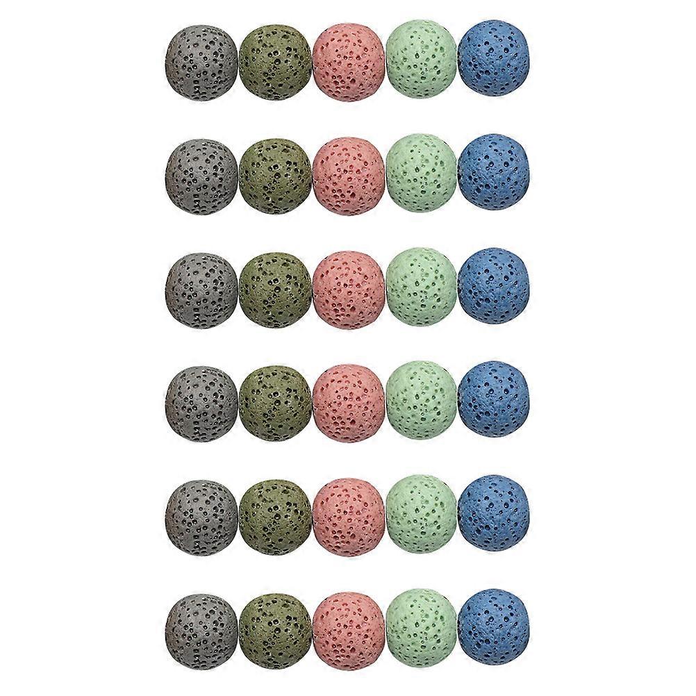Volcanic Stone Loose Beads for Jewelry Making 1 String of DIY Beads