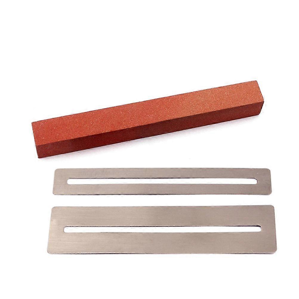 Guitar Fret Wire Polishing Beam Sanding Stone Frets Sanding Polishing Kit Protector Fretboard Fret String DIY Luthier Tool (Brown)