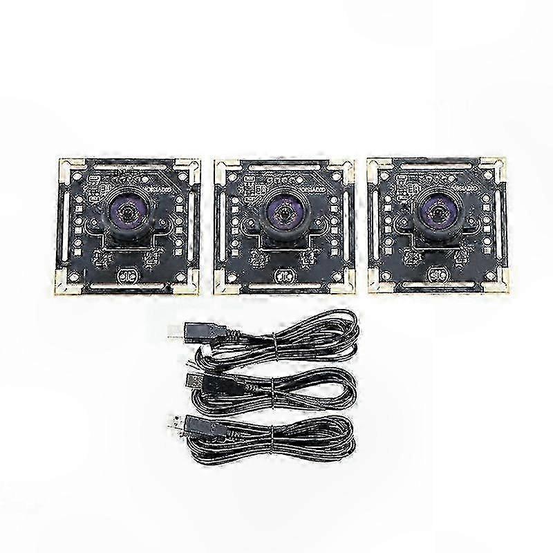 3-Pack Camera Module with 100° OV9732 Sensor, 2M Cable, 1280x720 Resolution, 30fps, Compatible with Autodarts.Io, No USB Drive Needed