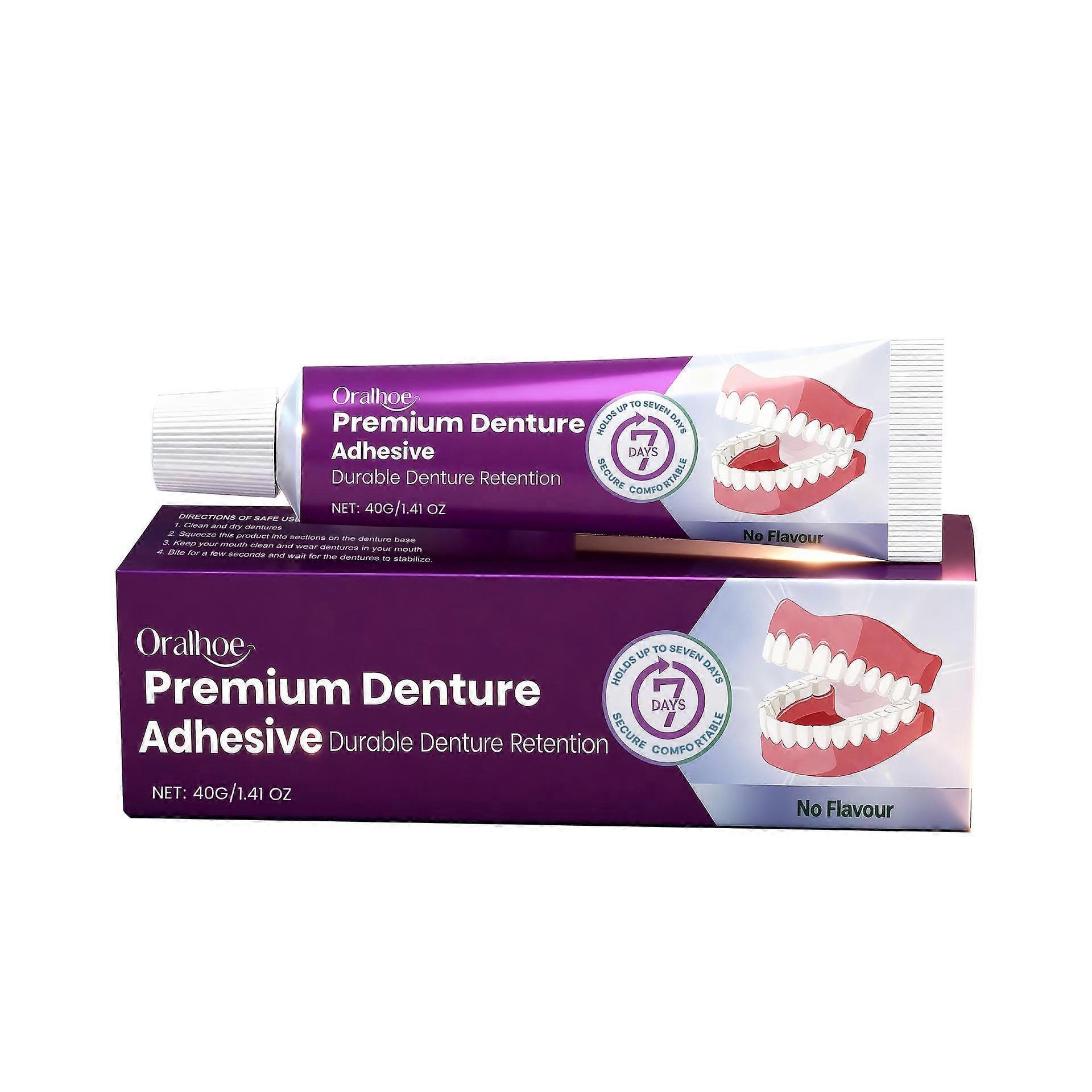 1-3pcs Denture Fixing Adhesive Cream Strong Complete Professional Dentures Glue