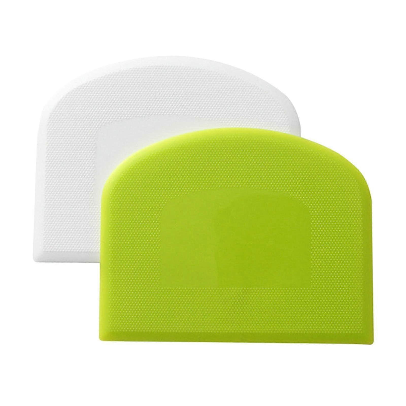 Dough Bowl Scraper Plastic 2Piece Set Pizza Dough Cutter Chopper For Baking Kitchen Tools