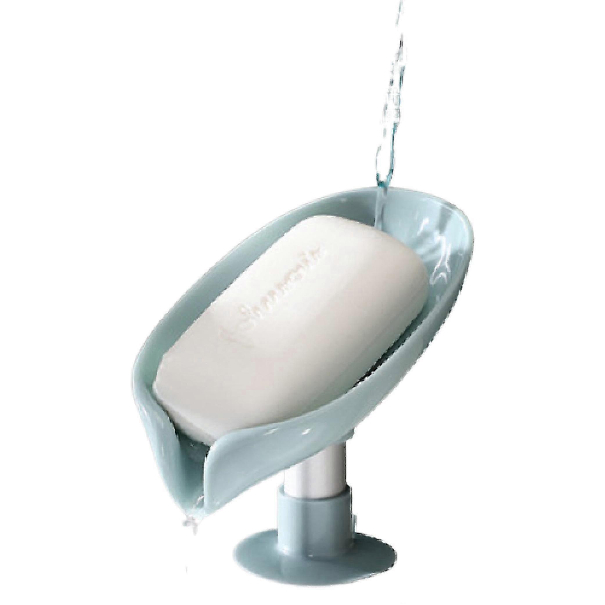 バスルームシャワーソープホルダーディッシュプレートソープディッシュリーフソープボックスドレンソープホルダー