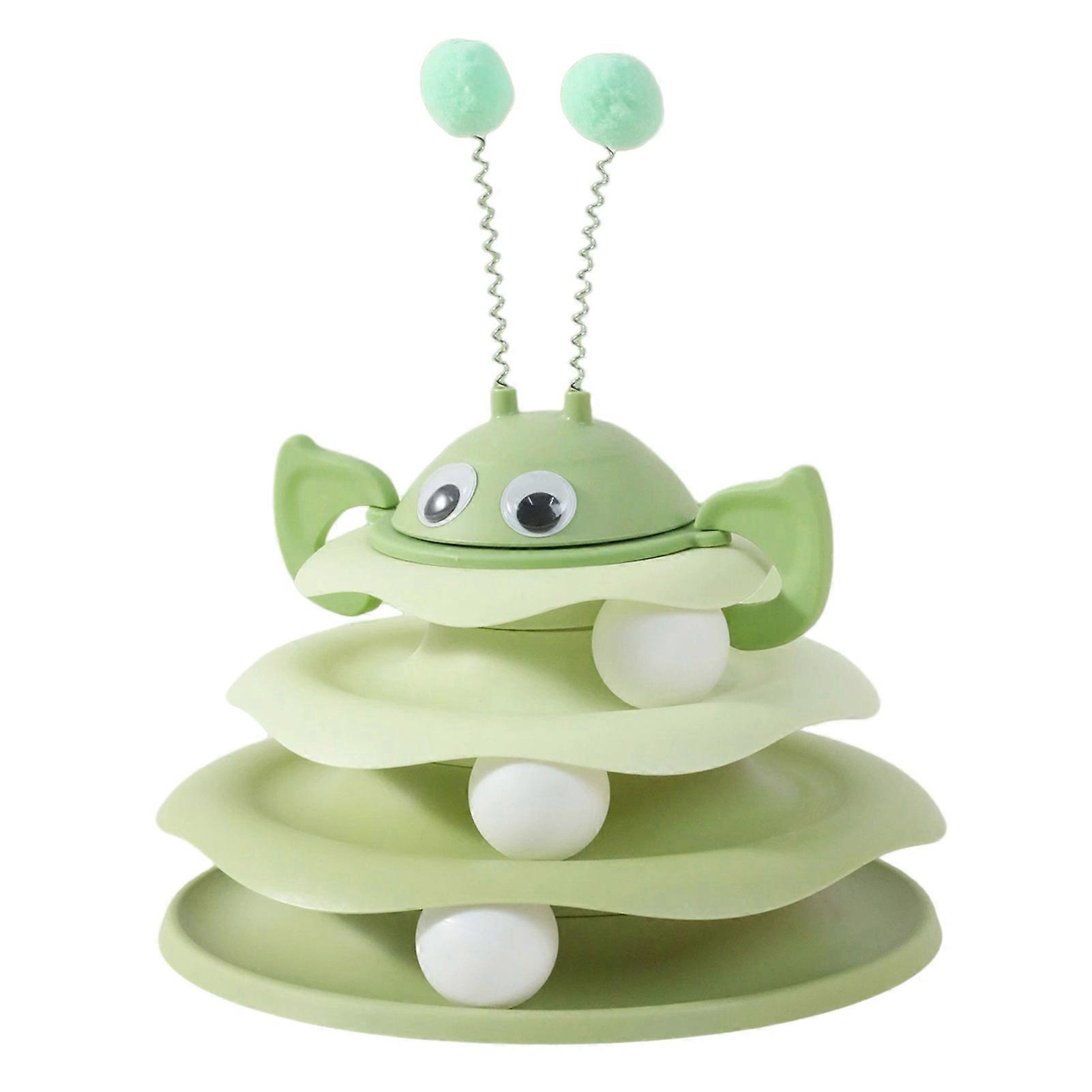 3-Level Turntable Cat Toys Cat Puzzle Toy for Exercise Stimulations Present for Cat Lovers