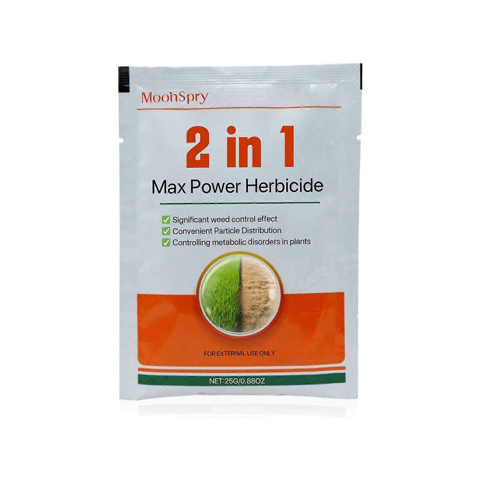 25g herbicide for gardens, orchards, and lawns; controls weeds and prevents annual and biennial weeds.