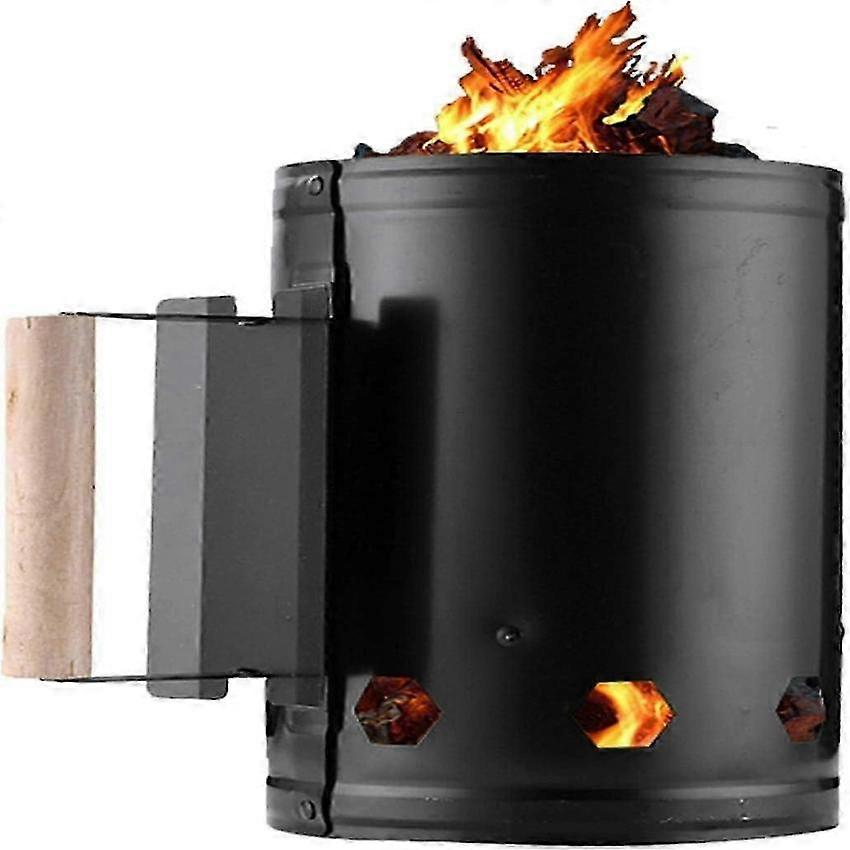 Charcoal Chimney Starter for BBQ Grilling Camping Quick Fire Start
