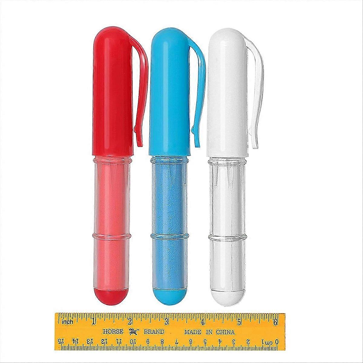 Fabric Chalk Markers for Sewing,Quilting,Crafting (3PCS With 1 Ruler)