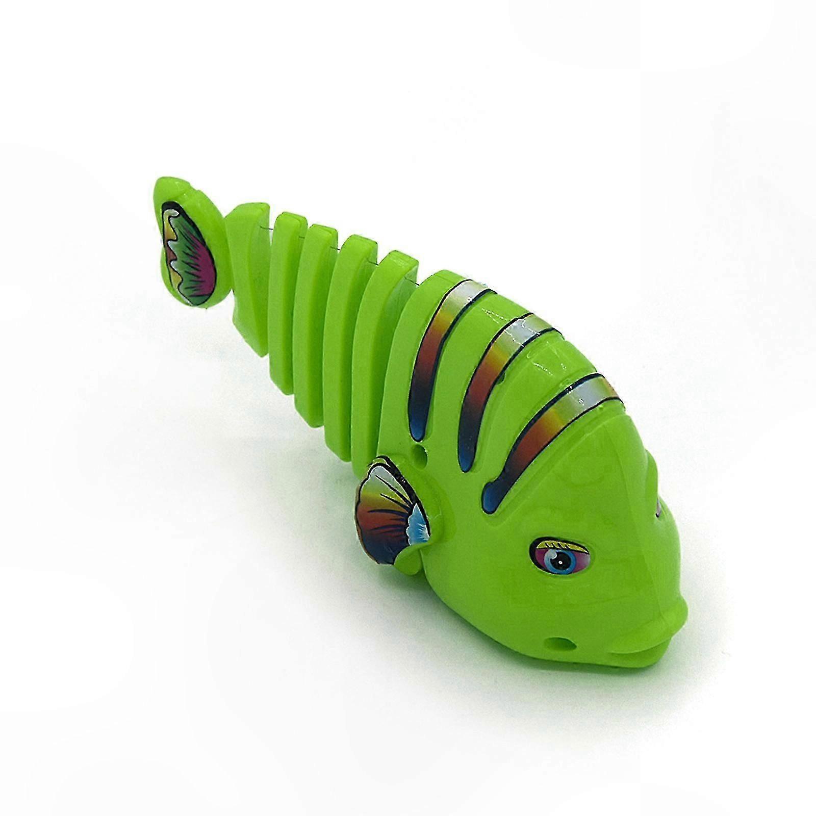 Wind-Up Chain Fish Cat Toy Swinging Action Clockwork Pet Plaything